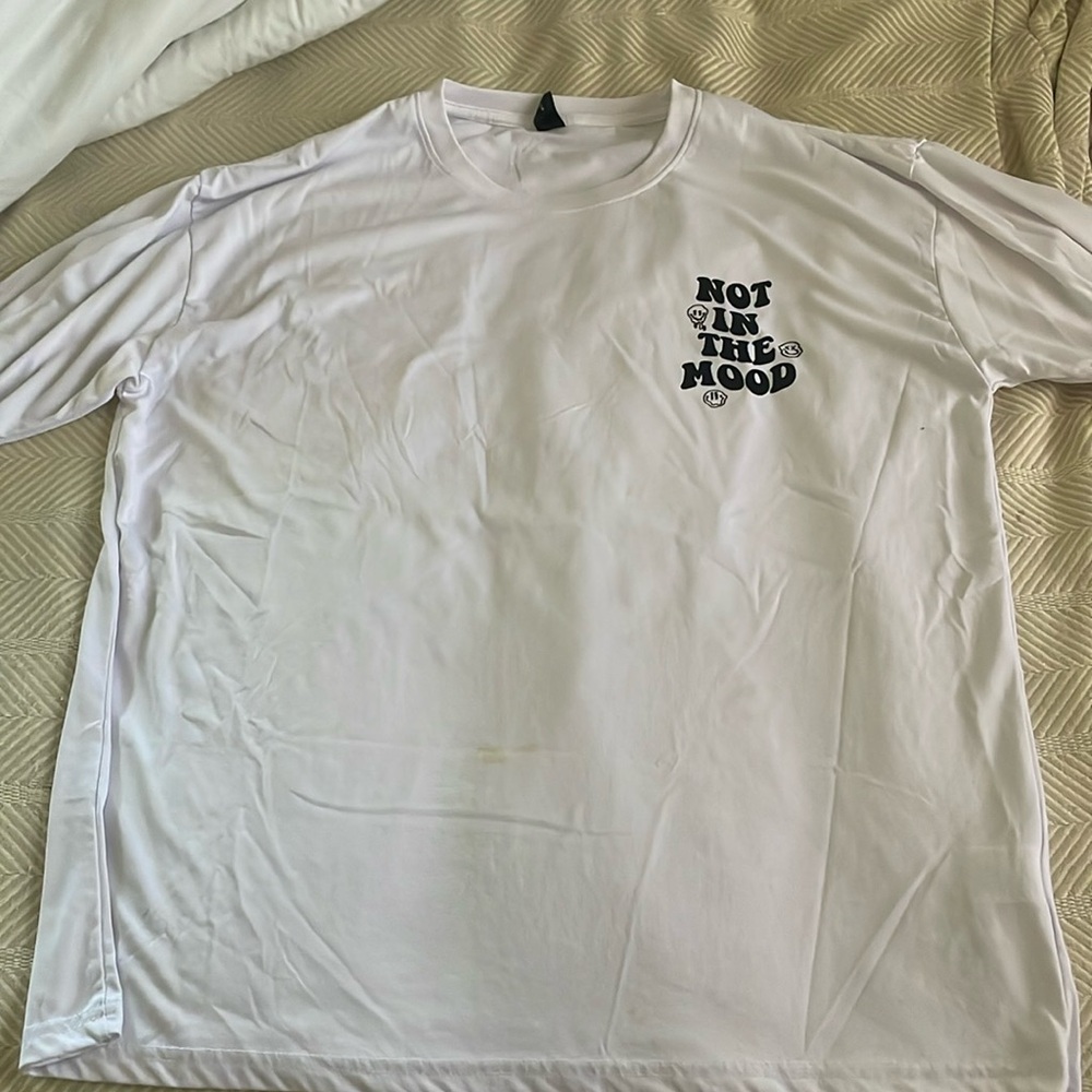 oversized soft white tshirt size Large like new condition